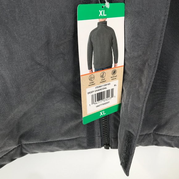 Rugged Elements Trek Utility Jacket Mens XL Gray Full Zip Hooded Water Resistant - Picture 9 of 16